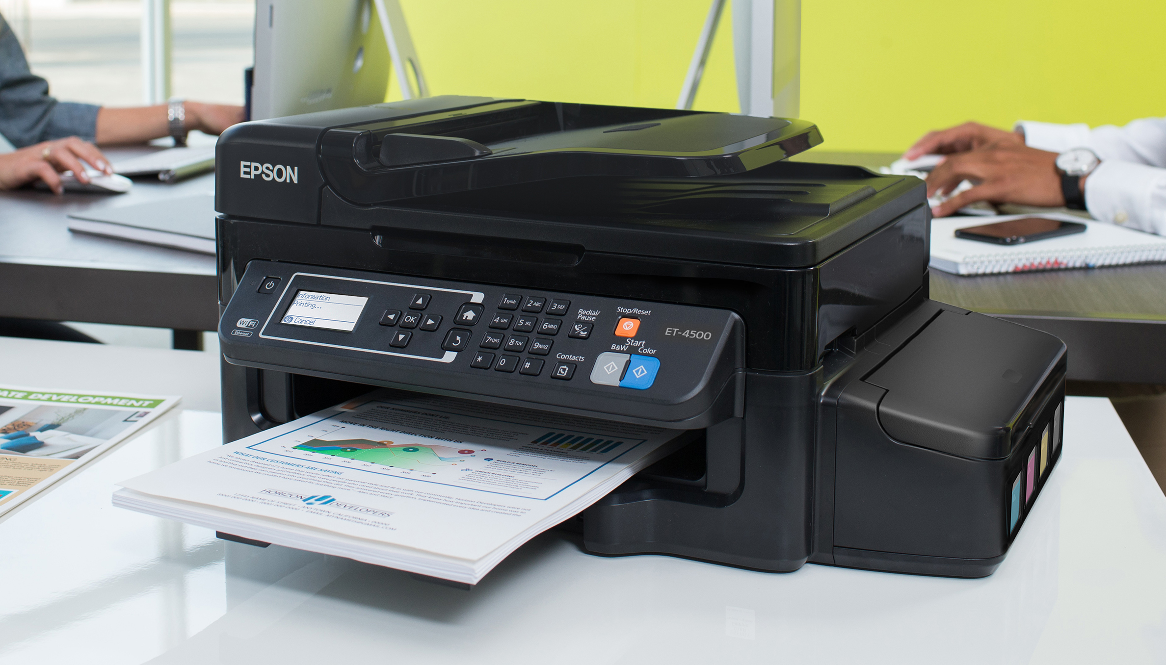 Как проверить уровень чернил в принтере?
